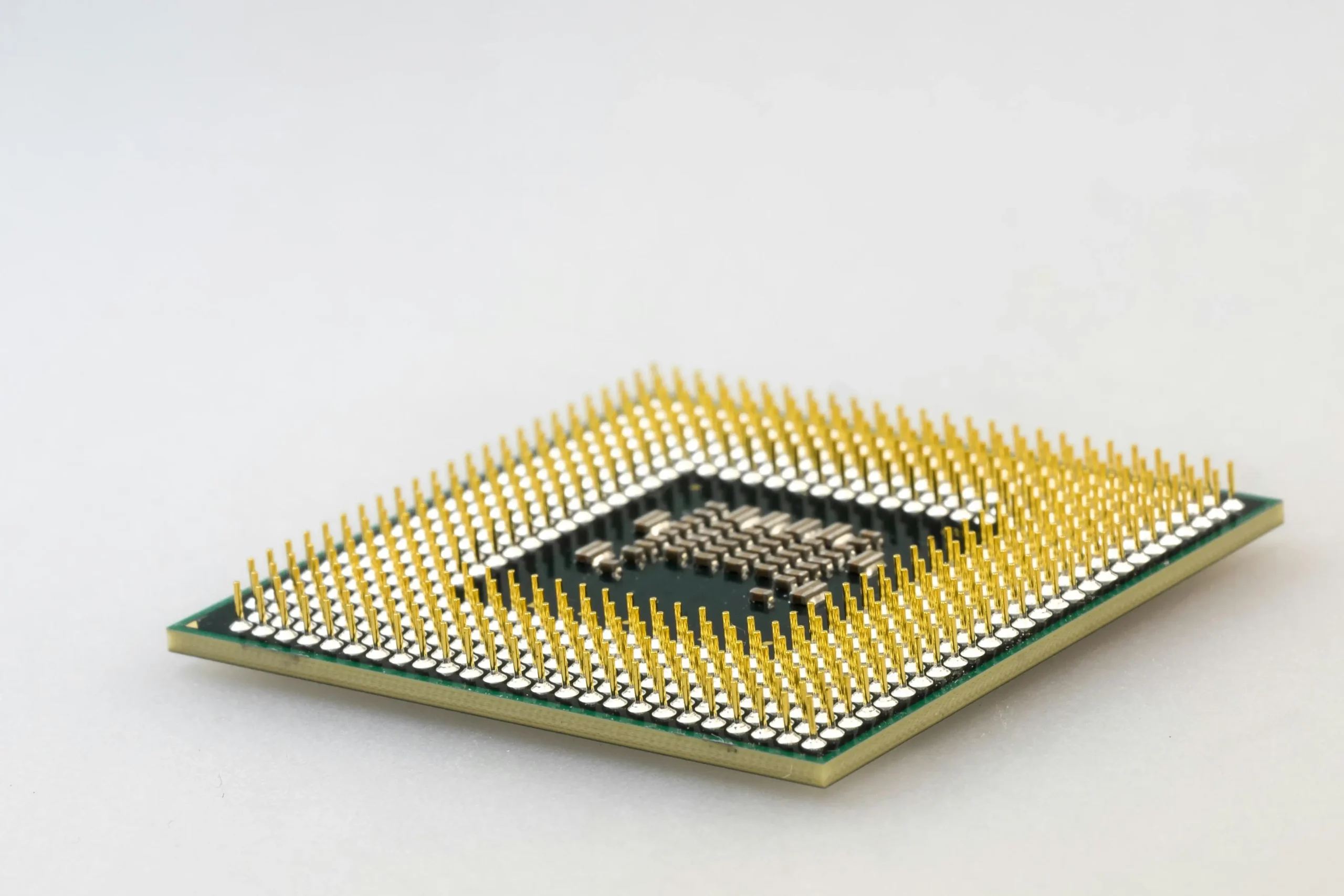 a close up of a computer chip